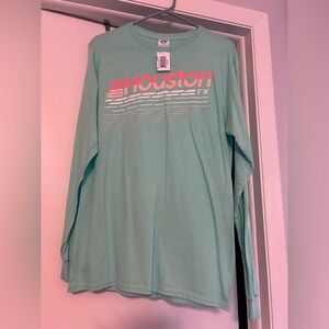 NWT Teal Houston Long Sleeve Shirt